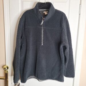 Carbon2cobalt Men's Sherpa Fleece 1/4 zip Pullover Size XL Tall